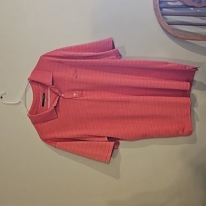 Attack life by Greg Norman/play dry polo golf shirt/size xl/ salmon